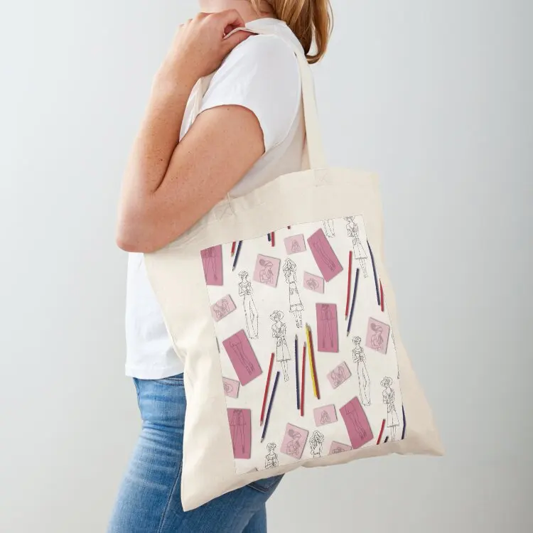 

70's vintage fashion plates toy Tote Bag shopper bags canvas tote Women's handbag tote bag