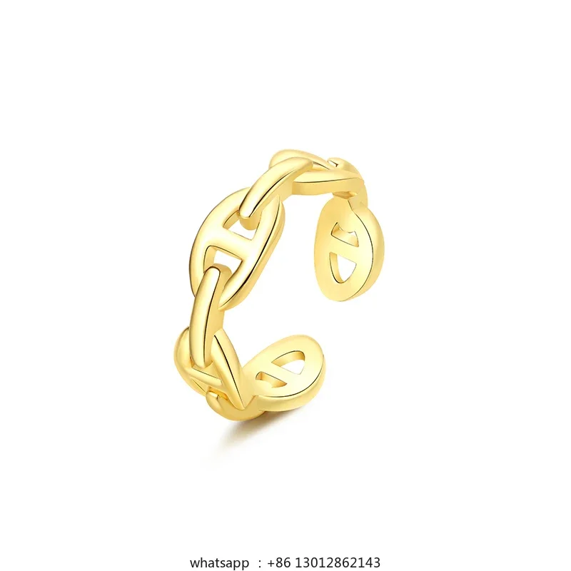 Open index finger pig nose ring female niche design exquisite light luxury high sense 2025 new model