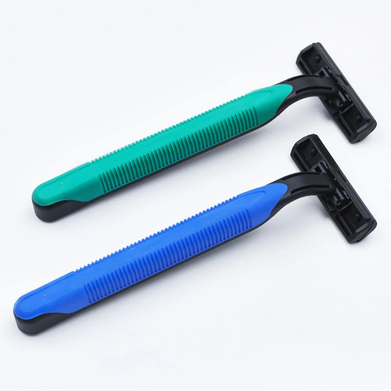 Manual Safety Razor Full Body Wash Disposable Shaver 2 Layer Blade with Lubrication Strip for Men Home Travel Shaving Machine