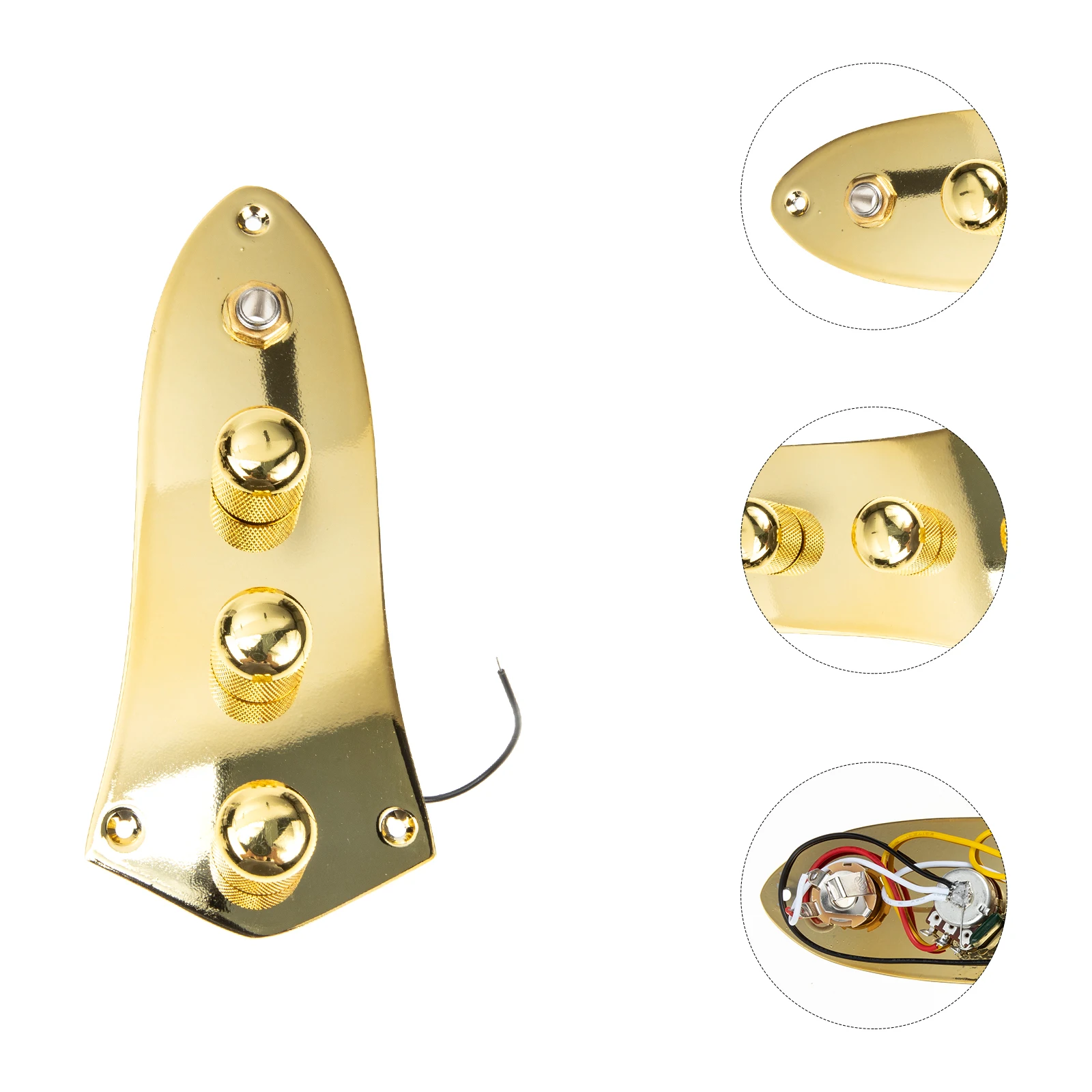 

1 set 1 Set Electric Wired Control Plate Control Board Small Lightweight Durable For Diy Guitar Replacement Parts Bass