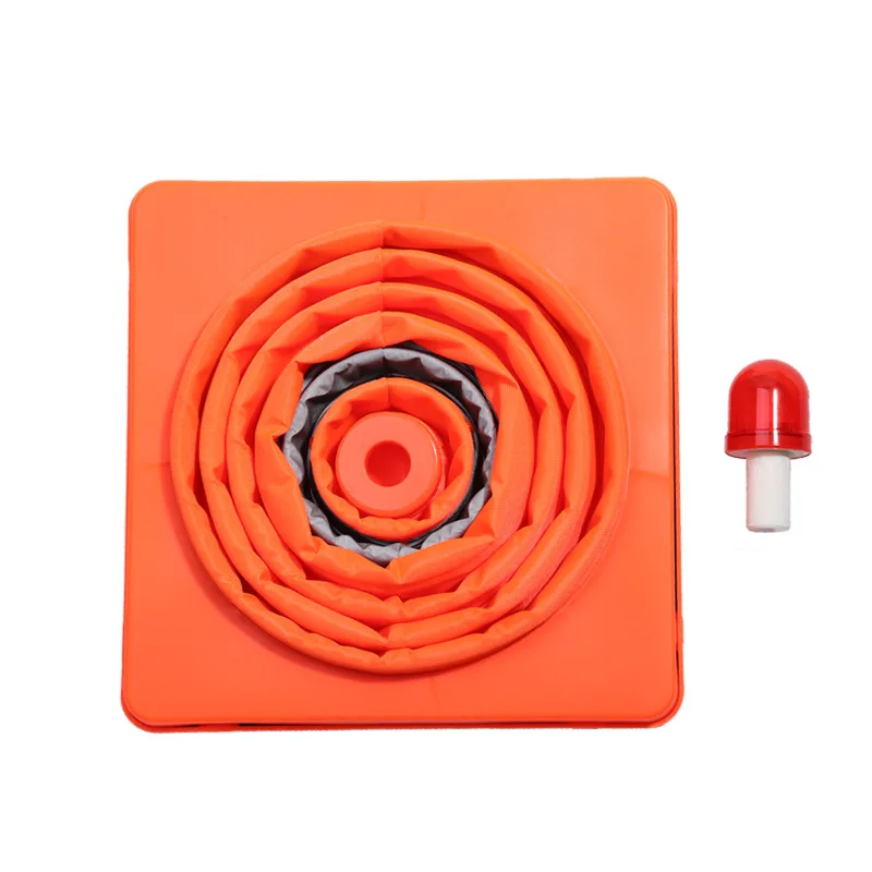 مخروط عاكس قابل للطي يسلط الضوء على المتراس البلاستيكية على الطرق المخروط مرافق المرور ضد الشغب ومتين #3