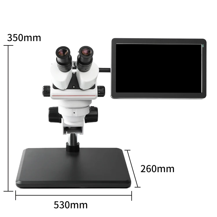 odm oem microscope trinocular optique optics 45x zoom  stereo digital microscope for semiconductor