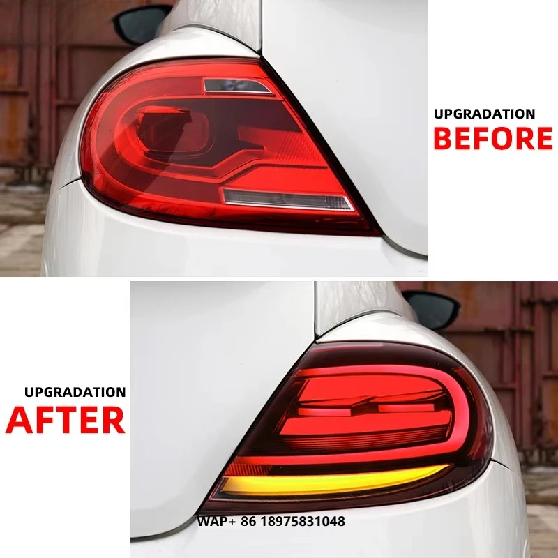 

Для Volkswagen-Beetle 2013-2020 Обновление заднего фонаря Новые стили Задний фонарь DRL Светодиодные указатели поворота Автомобильные аксессуары DRL