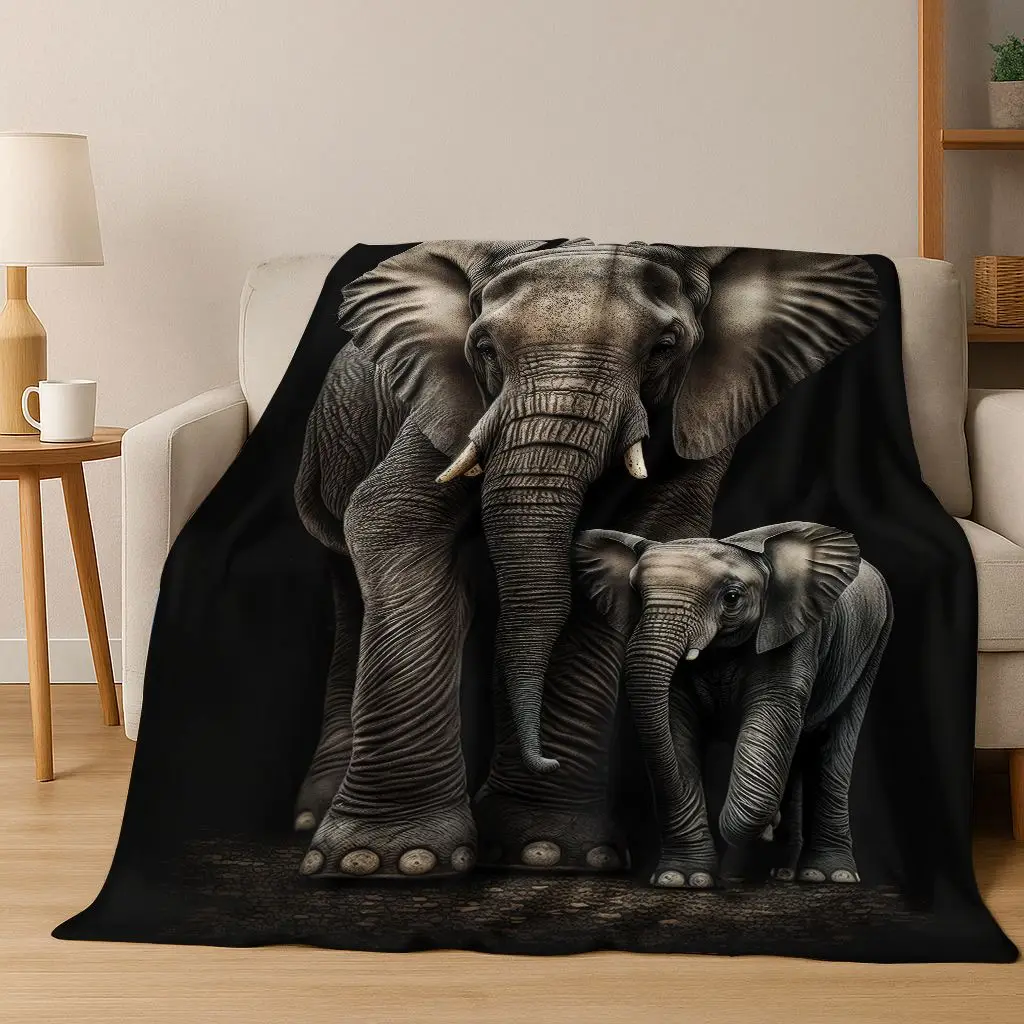 

26, стильное фланелевое одеяло с рисунком мудрости и слона, уютное мягкое одеяло для дома, спальни, кровати, дивана, пикника, офиса, подарок для детей