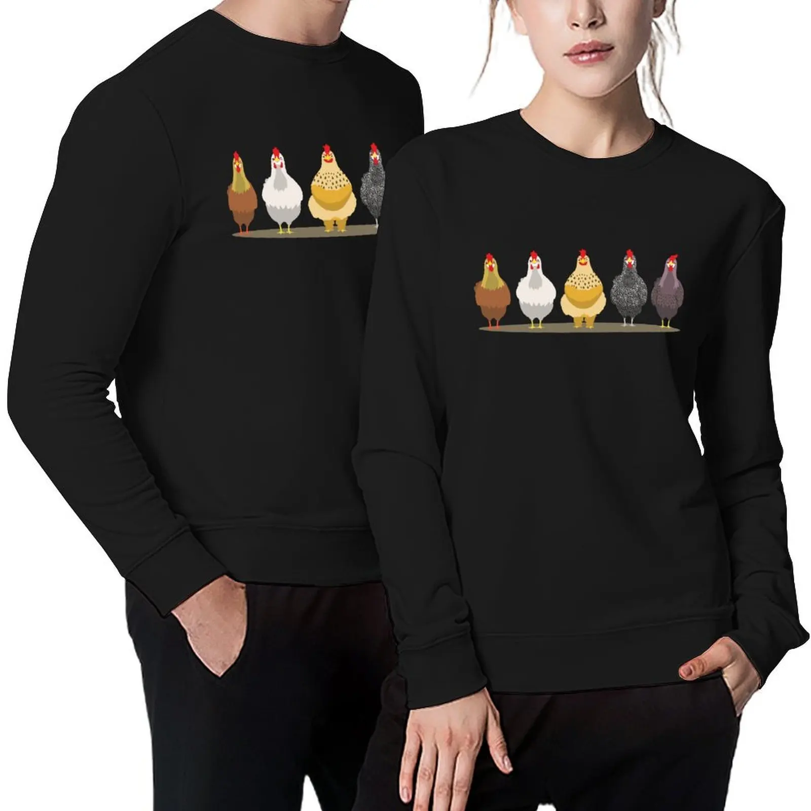 เสื้อฮู้ดดี้ลายไก่ตลกสำหรับคนรักไก่ ของขวัญสำหรับคุณแม่ ผู้หญิง เด็ก เสื้อผ้าผู้ชาย