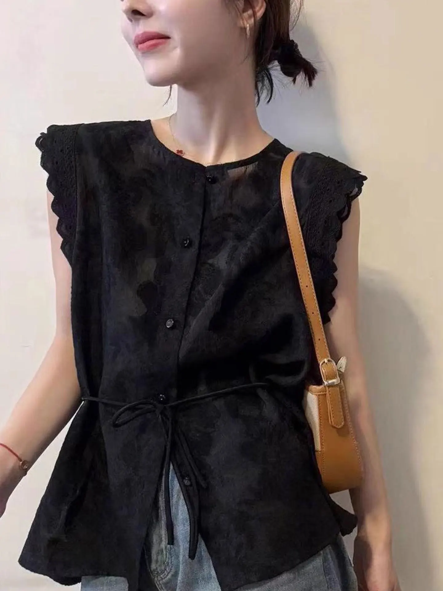 

Легкий роскошный кардиган Ele Svel с одной пуговицей, летний модный топ, высококачественный европейский бренд