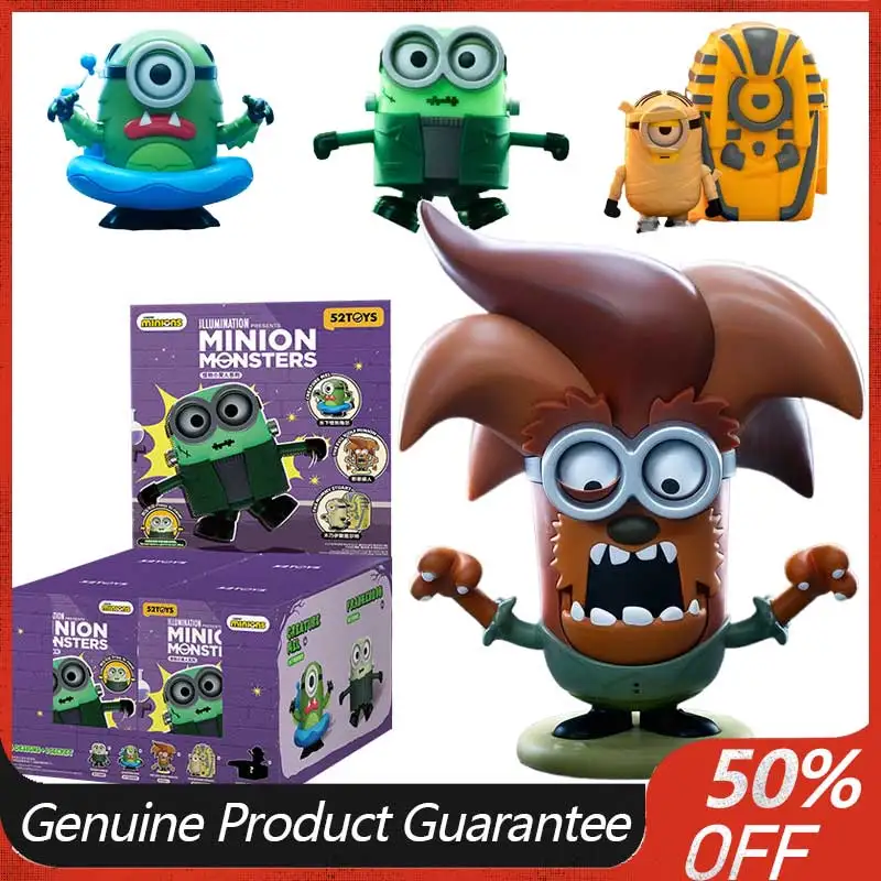 

Фигурки-сюрпризы 52toys серии Spring-Loaded Action: Модные игрушки, сувениры Universal Studios, подарки