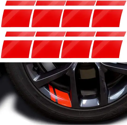 Motorcycle Car Wheel Tire Rim Stickers Decals Automotive Exterior Accessories Reflective Safety Stripes Decoration