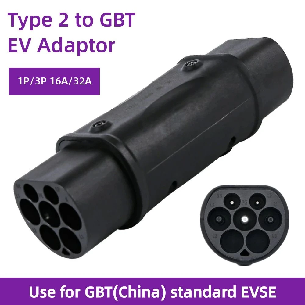 

Type2 to GBT EV Adapter IEC 62196 Type 2 to GB/T EVSE Charging Connector Adaptor 16A 32A 3P Use for China Standard Electric Car