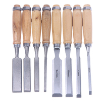 4 Pcs 6/12/18/24mm Wood Carving Chisels, Professional Woodworking Ergonomic Tools Set