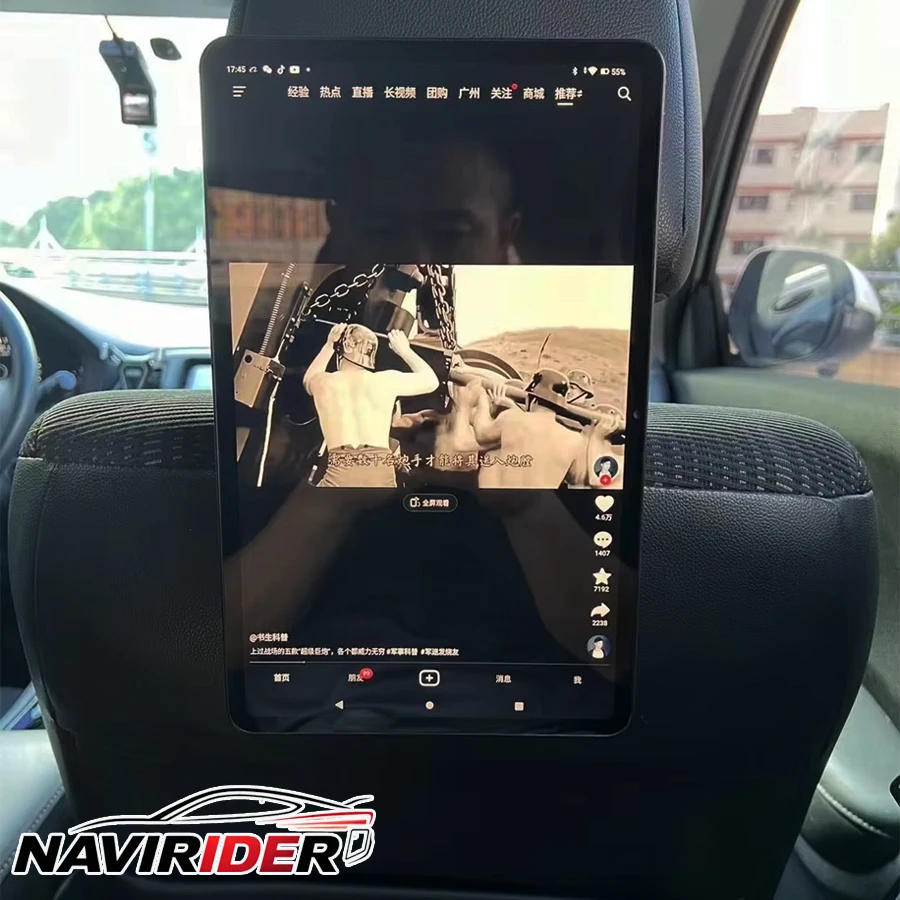 2K 12.5inch Android 13 Universal Car Rear Seat Headrest Full Touch Screen 6+128GB DSP GPS 360° Rotation Video Multimedia Player