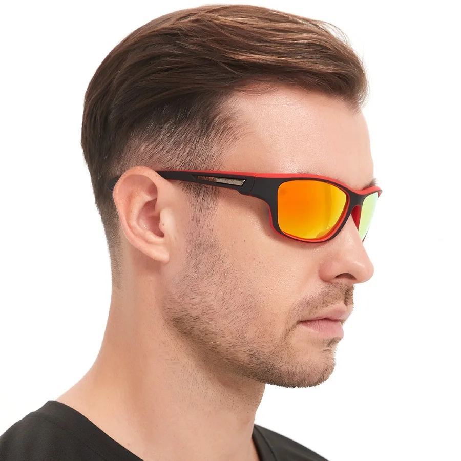 Modische Vintage-Sonnenbrille für Radfahren, Angeln und Sport - Unisex-Sonnenbrille für Laufen, Radfahren und Bergsteigen – Detail 1