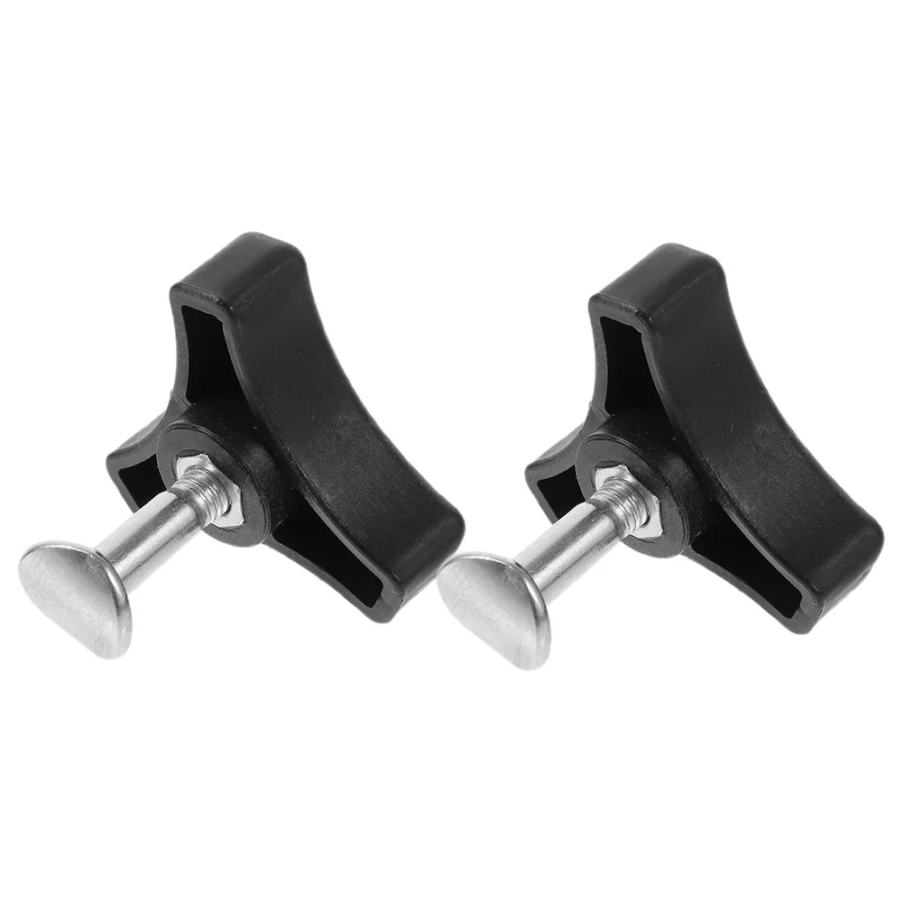 

2 Sets Lawn Mower Handle Screws Triangular Knobs Durable Metal Precise Control Comfortable Garden Tools Accessories
