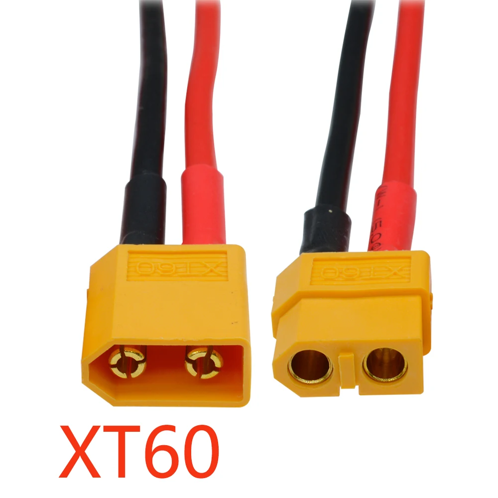 10Pc XT60 XT-60 Male Female Bullet Connectors Plugs With Silicon 14 AWG Wire For RC Lipo Battery Quadcopter Multicopter Hot Sale