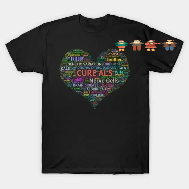 Creative Cure ALS Medical Terminology Heart Puzzle T-Shirt 100% Cotton O-Neck Summer Short Sleeve Casual Mens T-shirt Size S-3XL