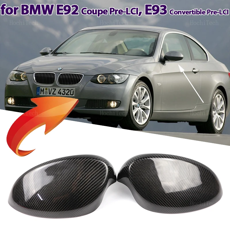 

Real Carbon Fiber Side Door Mirror Cover styling For BMW 3 Series E92 coupe Pre-LCI 06-09 E93 Convertible Pre-LCi 06-08 ADD-ON