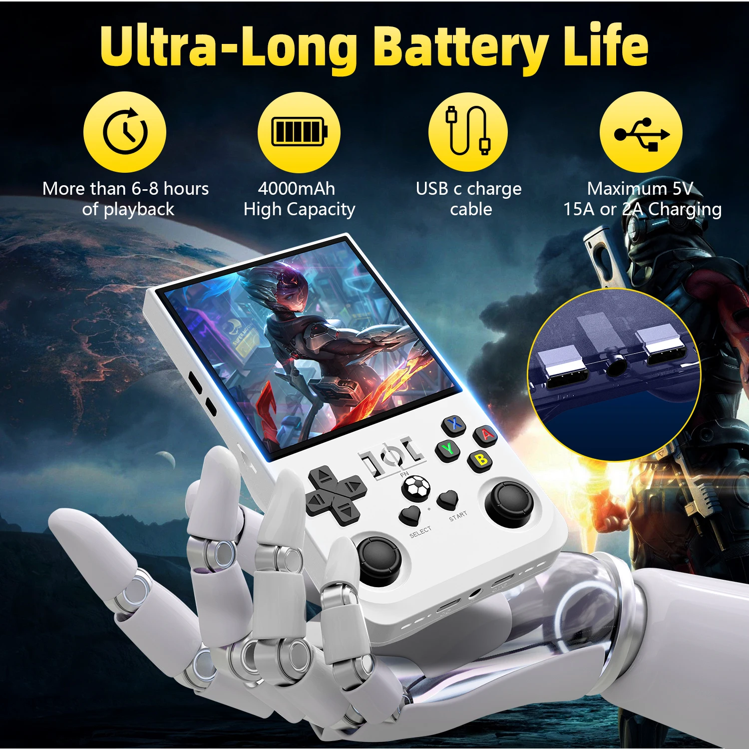 R36MAX Handheld Game Console-apparaten Open Source Retro gaming Linux-systeem 4,0 inch draagbare videogamespeler Console-emulators