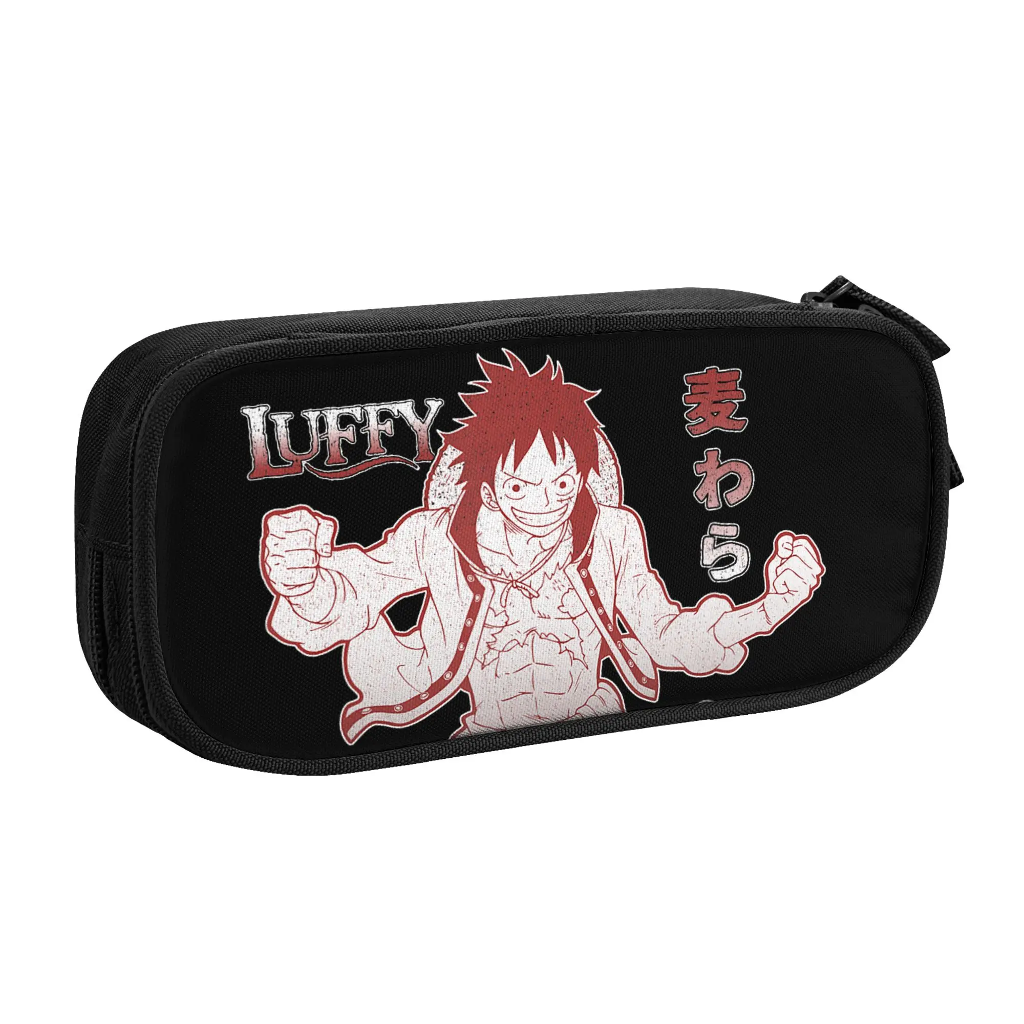 

Large Capacity Bags for Child Cartoon One Piece Anime Straw Hat Monkey D Handheld Study Bag for Boys Gilrs Kids