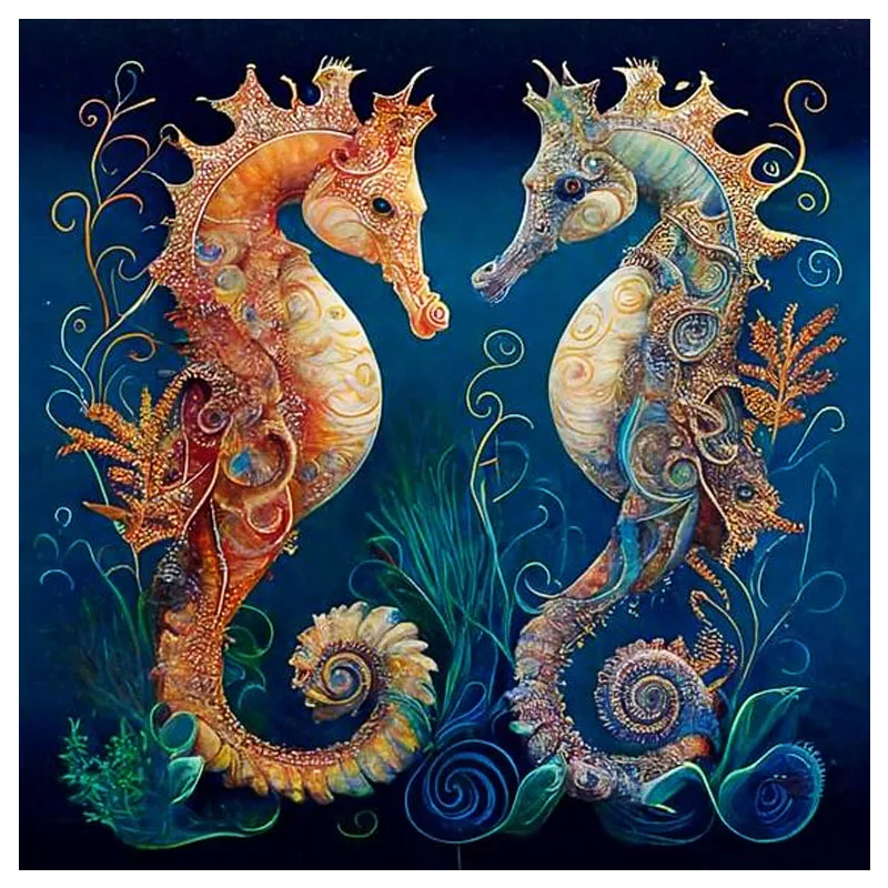 

Sunature 5D Full Diamond Painting Dot Sea Horse Diamond Painting Kits