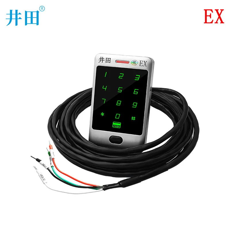 Explosion-proof access control card reader JT-EXBT4/A adopts metal body touch screen buttons, with three years