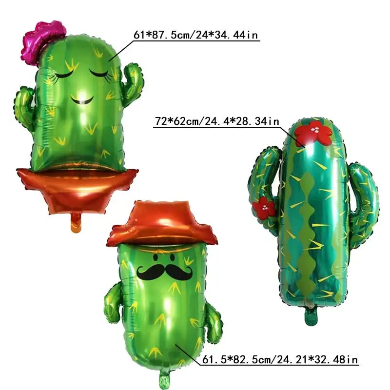 

Cactus Theme Balloon Party Decoration Aluminum Film Balloon Combination