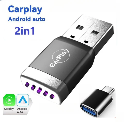 Универсальный Беспроводной USB-адаптер CarPlay Android Auto Smart Mini Box Plug & Play Для VW, Toyota, Nissan, Honda, Ford, Benz