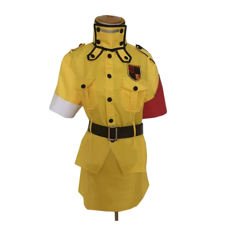 

Anime Hellsing Seras Victoria Cosplay Costume Yellow Women Uniform Customized