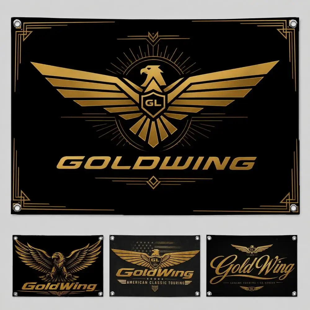 Brand Goldwing Flags Home Yard & Garden Decor Banner - Indoor Outdoor Wall Hanging Flag