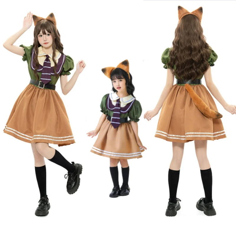 

Zootopia Judy Rabbit Cosplay Costume Anime Figure Nick Fox Woody Cartoon Cosplay Rabbit Judy Police Officer Halloween Clothes