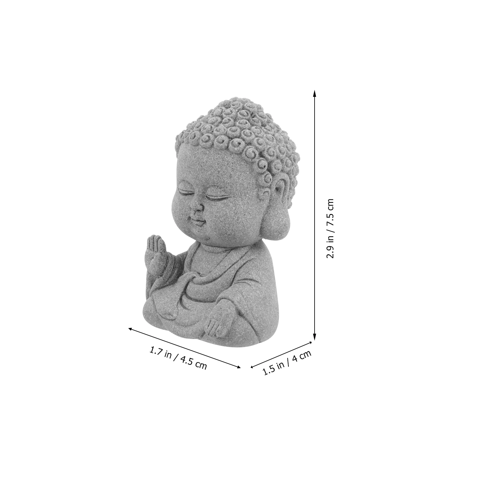 

Buddha Statue Ornament Home Mini Sandstone Craft Sculpture for Decor Figurines Indoor Desktop