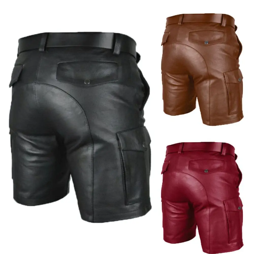 2025 Mens Shorts Retro Summer Solid Color Casual Straight Fit Five Point Trousers Breathable Trendy Streetwear Bottoms