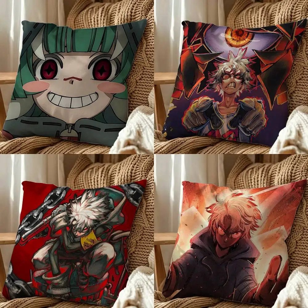 Japan Comic G-Gachiakuta Double-Sided Printed Cushion Cover Bedroom Bedside Sofa Pillow Case