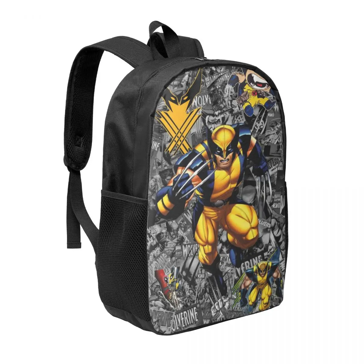 Custom 3D Printing Wolverine Cartoon Backpack for Girls Boys School College Travel Bags Men Women Bookbag Fits 15 Inch Laptop