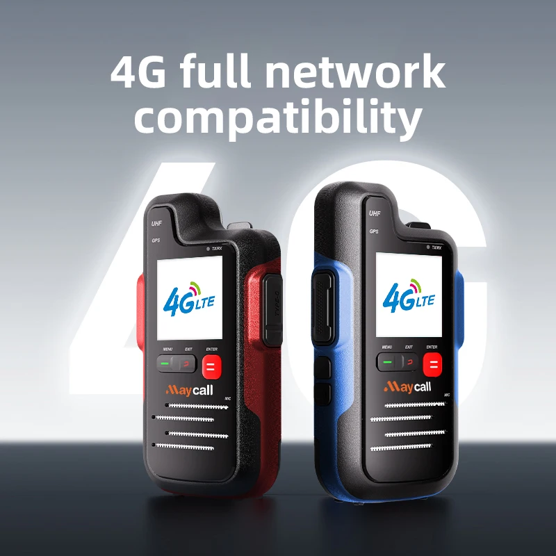 MC-230 4G POC Walkie Talkie Global Dual-Purpose Outdoor Use IP45/IPx4 Water Resistant Sport Travel Camping Hiking Clear