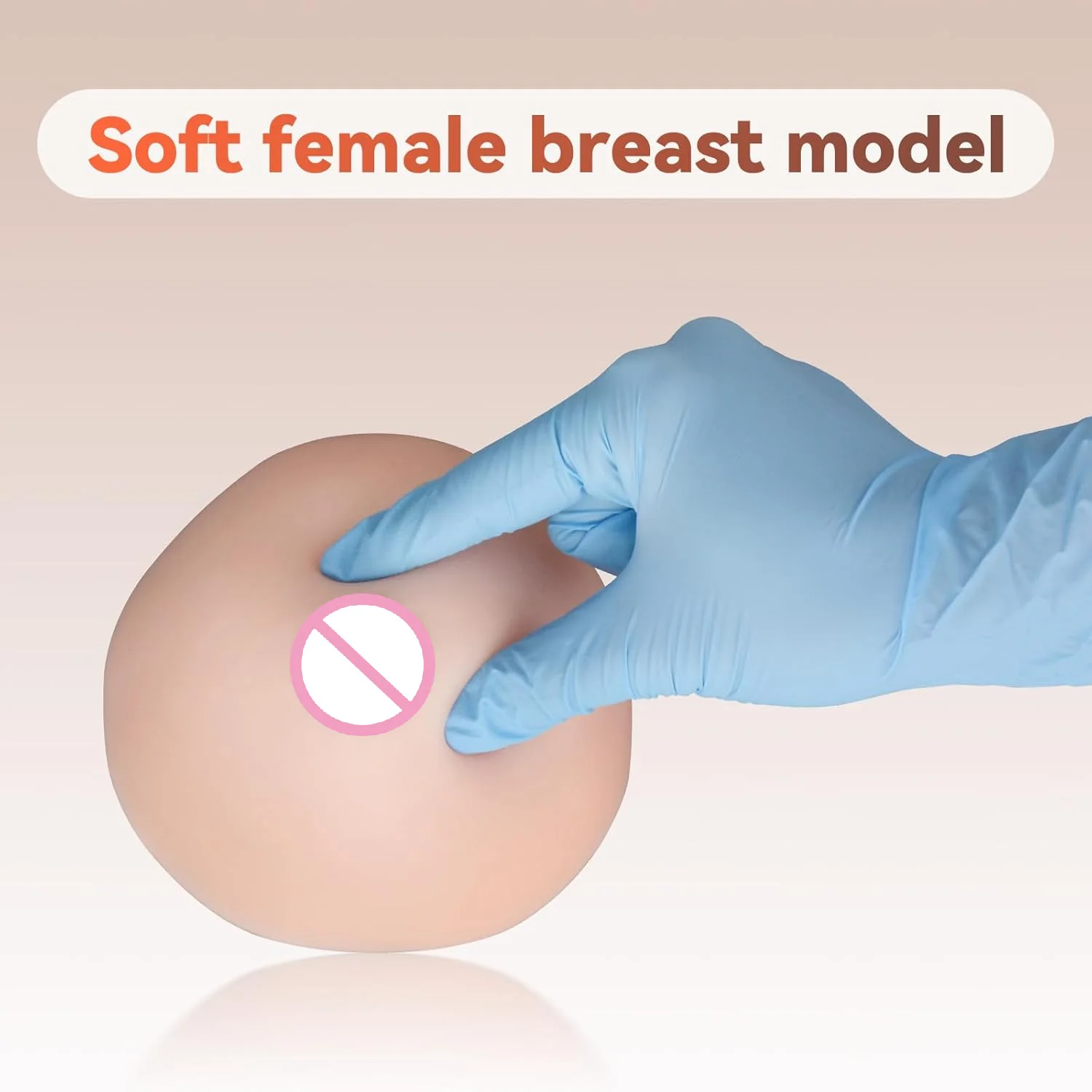 Silicone Breast Model Lactating Artificial Breastfeeding Breast Teaching Tool for Nursing Training Medical Student Education