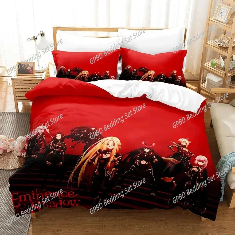 Anime Eminence in Shadow Bedding Set Boys Girls Twin Queen Size Duvet Cover Pillowcase Bed Kids Adult Fashion Home Textileextile