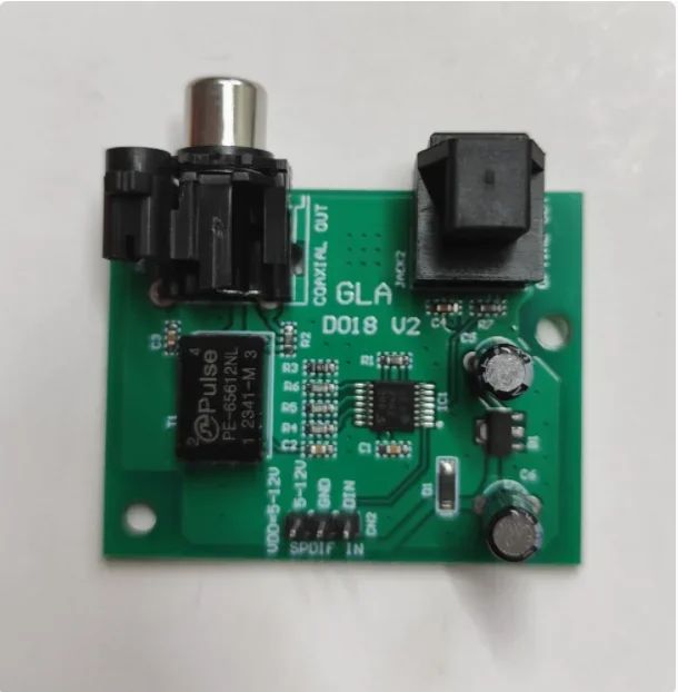 Cd-rom Drive Turntable and CD Player with Coaxial Fiber Output Board (imitation of Yajun Digital Output Circuit)