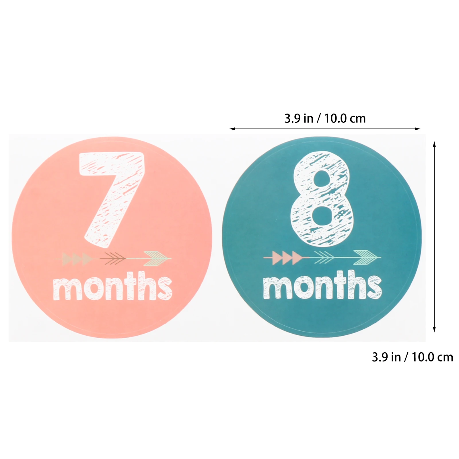 

12pcs Baby Month Sticker Decal for Milestone Decal Sticker Photo Newborn Onesie Scrapbooking 1st Year Photo Props Milestone