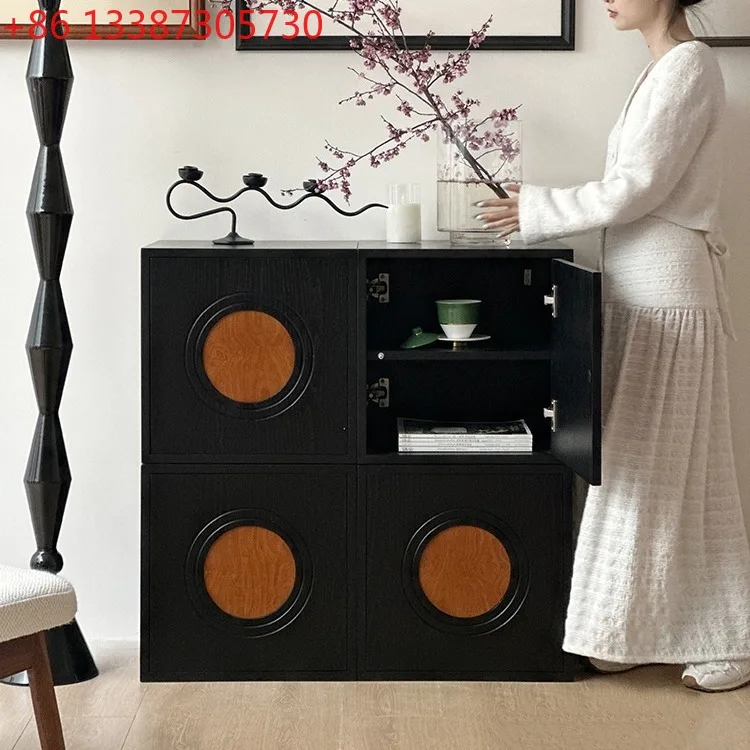 

French vintage modular cabinets, combination cabinets, storage drawer cabinets, bedside tables, living room