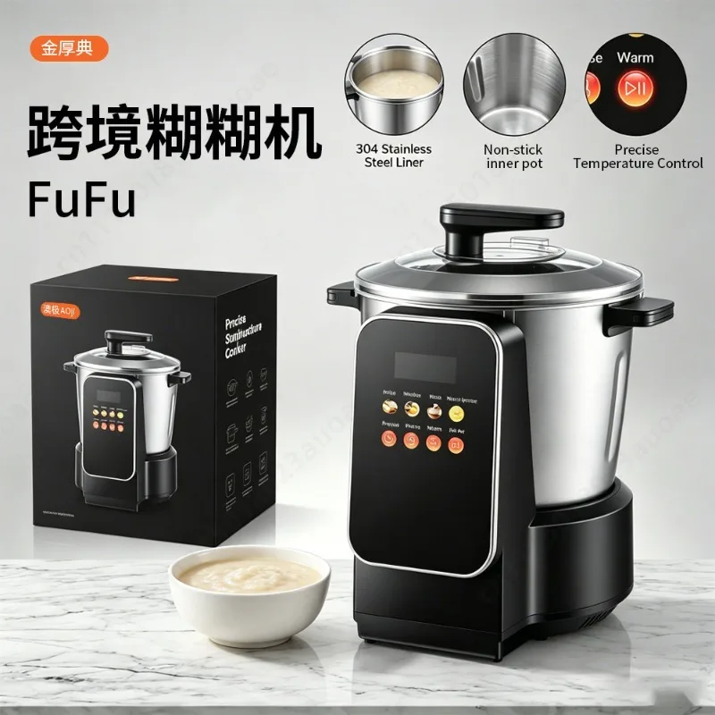 Fully Automatic 8L Multifunctional Electric Fufu Machine Yam Cassava Blender Meat Grinder Household Food Processing Appliance