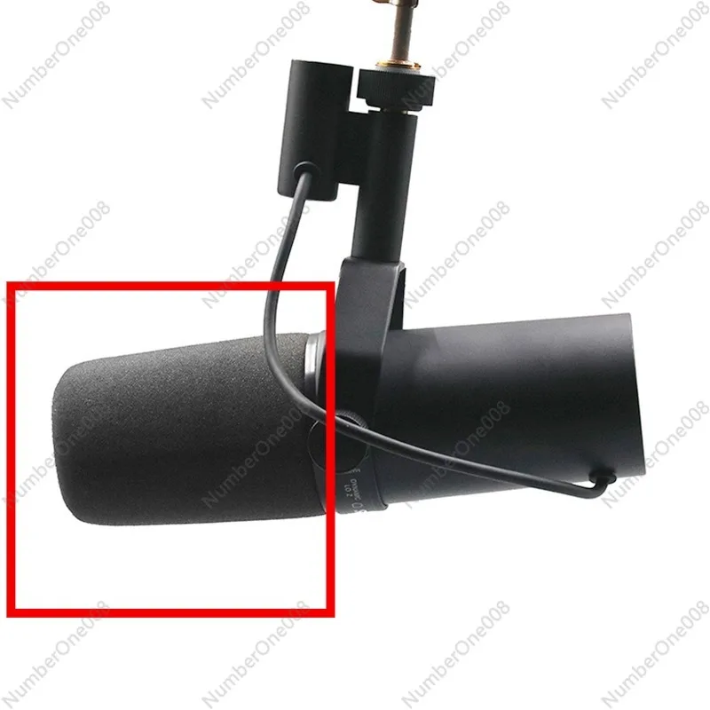 New 2Pcs Windscreen for Shure SM7B Microphone Pop Filter Cover Noise Reduction Sponge Foam Replacement for SM7B Mic