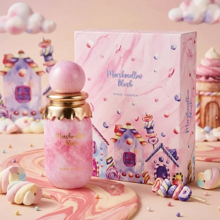 Paris Corner Marshmallow Blush EDP Sweet Vanilla Gourmand Perfume For Women Long Lasting Elegant Fragrance Luxurious Gift Choice