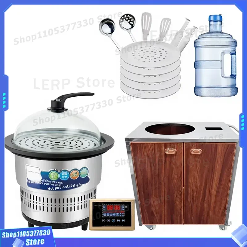 Commercial Electric Seafood Steamer 2800W with Ceramic Pot Multifunctional Restaurant Catering Equipment 3 Years Warranty