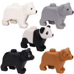 MOC Animals Buillding Blocks Sheep Goat Panda Brown Bear Bricks Toys Gift