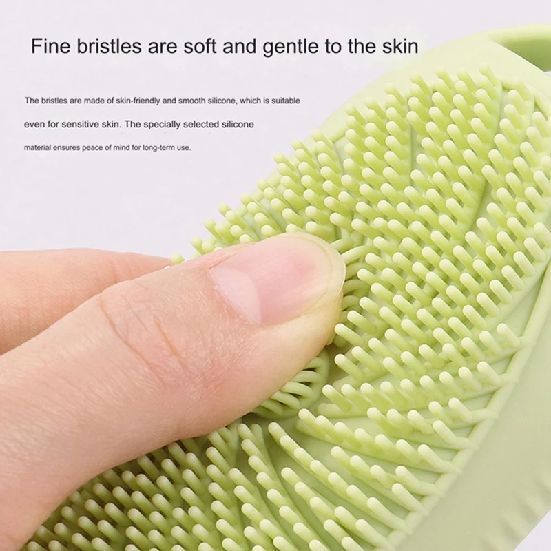 Refillable Silicone Travel Bottles With Facial Cleansing Brush - Portable Shampoo And Lotion Containers