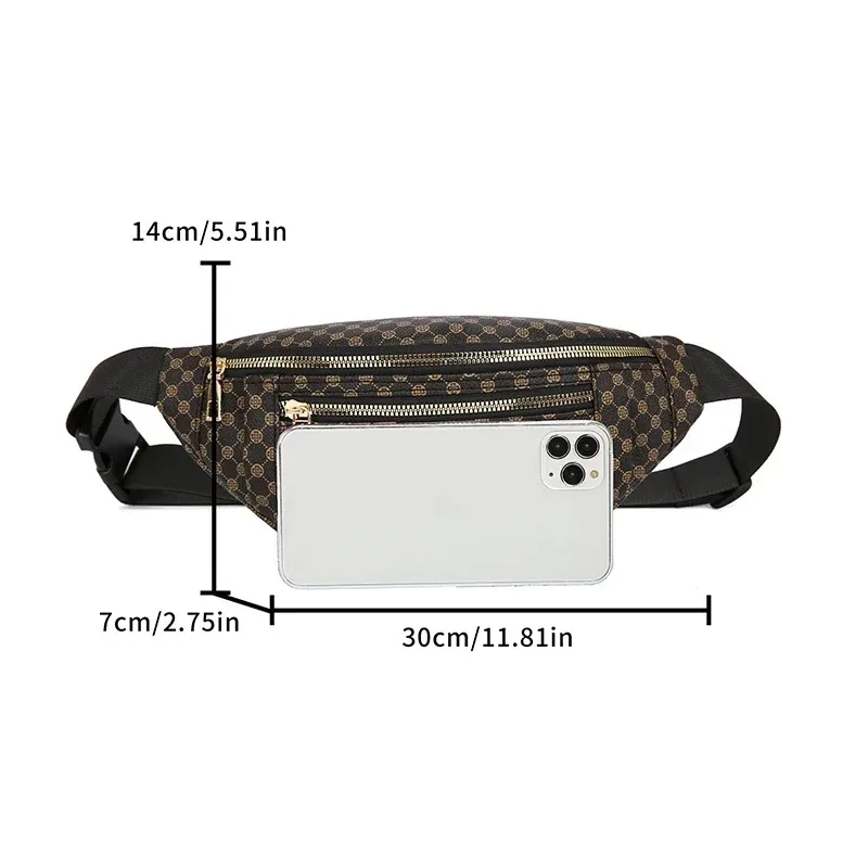 Men's Fanny Pack Unisex Lightweight Sports Cycling Waist Bag Classic Small Shoulder Bags for Man Belt Pouch Phone Chest Bag Male