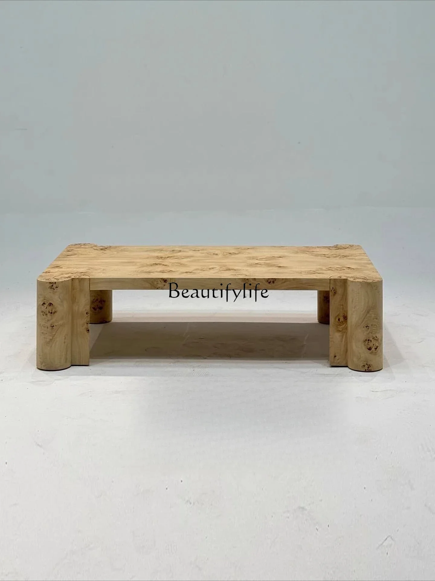 

ls 42 Retro tea for a few days, Nordic simple wabi-sabi wind rectangular coffee table