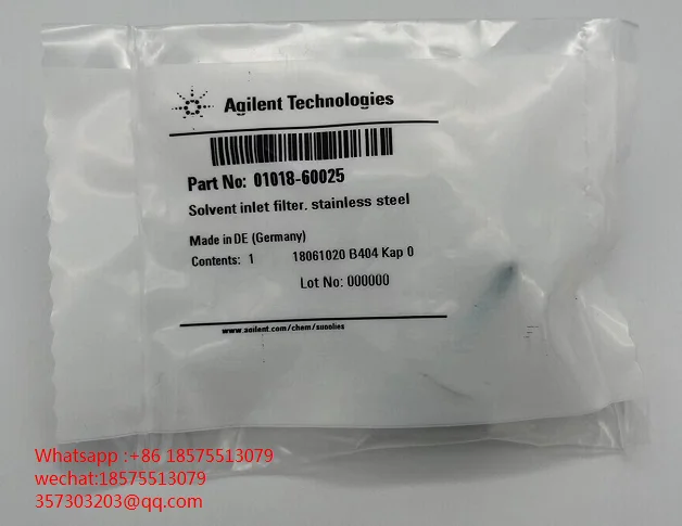 

For Agilent 01018-60025 Stainless Steel Solvent Filter Head New Unwrapped