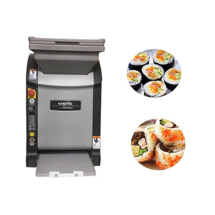 Automatic Efficient Plate Type Sushi Rice Ball Forming Sushi Robot Machine