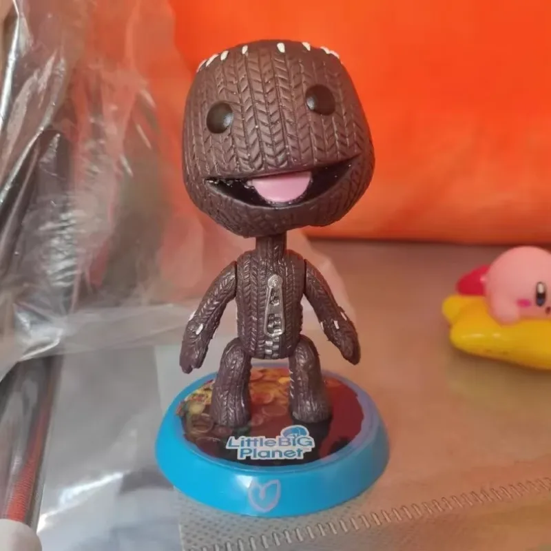 Миниатюрная фигурка персонажа аниме LittleBigPlanet Sackboy, брелок для ключей, модели милой маленькой большой планеты, робот Китти, экшн-фигурки, игрушки